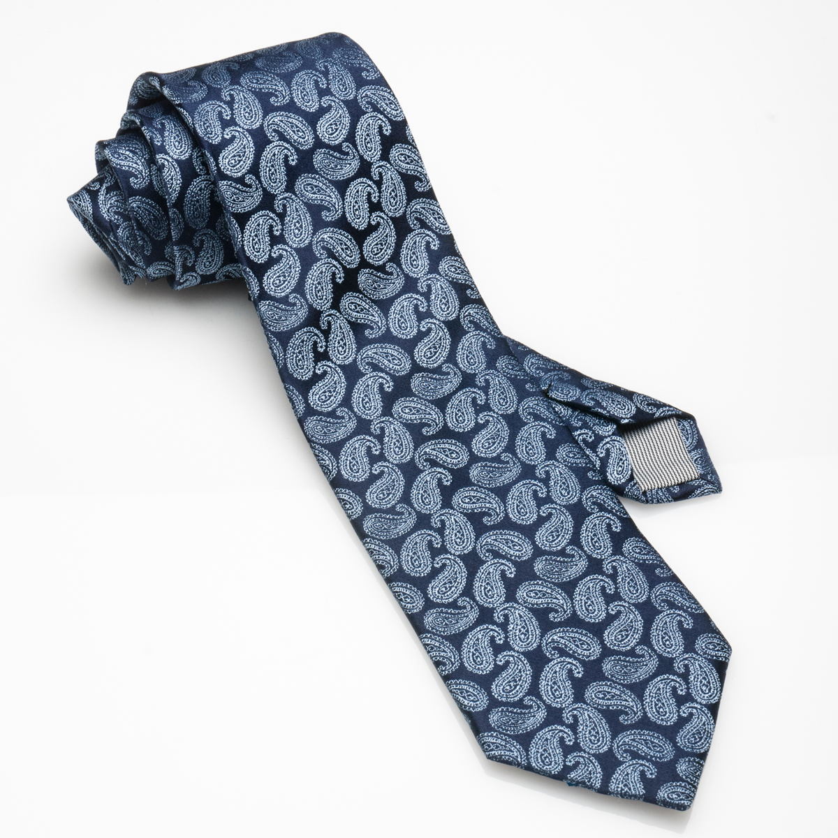 Navy Floral-Silk Tie
