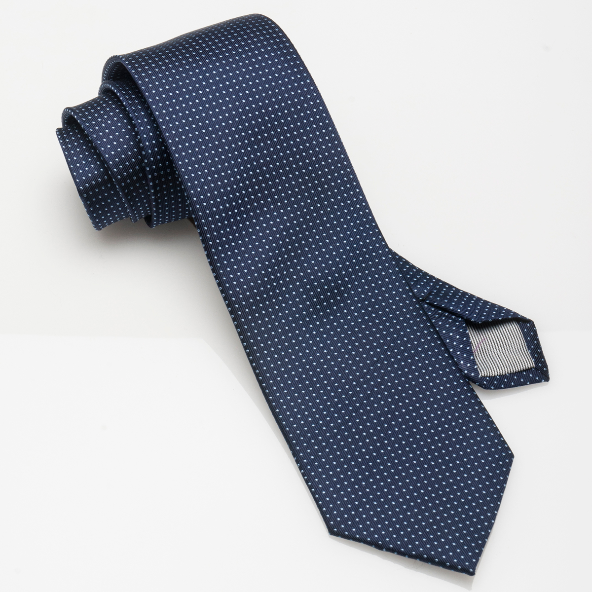 Silk Tie-Pin Dot-Navy