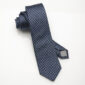 Silk Tie-Navy-Regular Dot-Slim