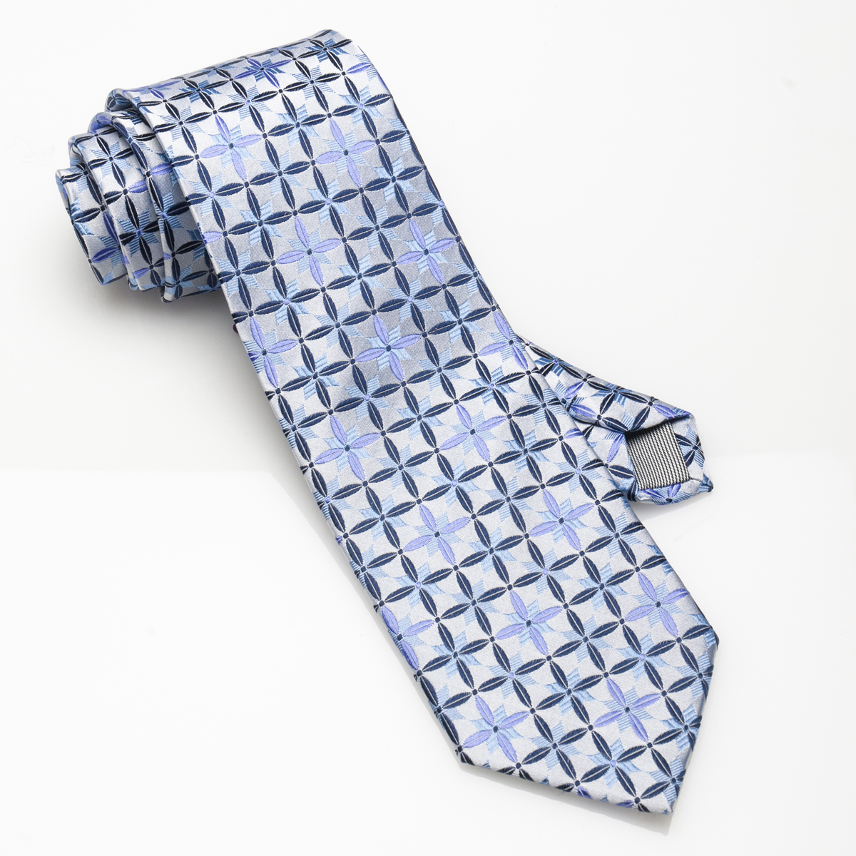 Silver Pink-Silk Tie