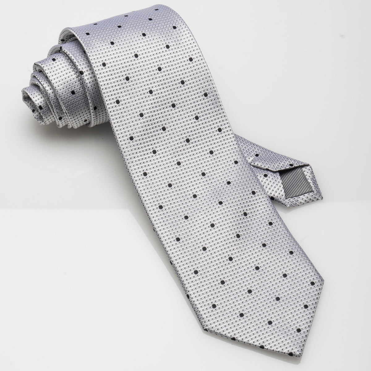 White Pin Dot-Silk Tie White Pin Dot-Silk Tie