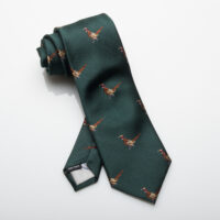 Pure Woven Silk Green Country Style Tie