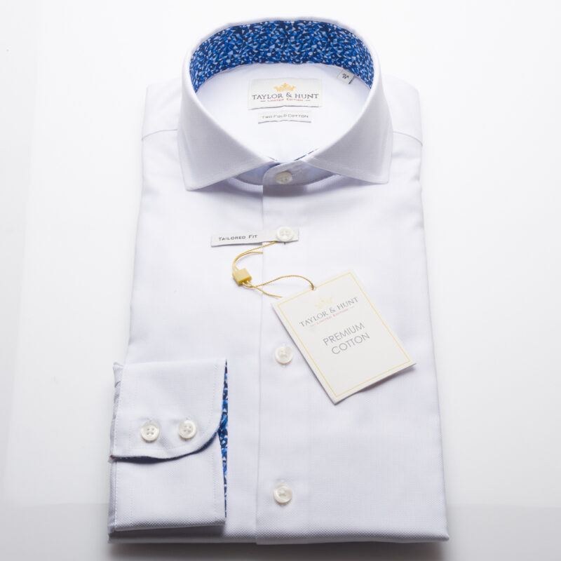 Taylor & Hunt Limited Edition Tailored Fit, White Oxford Shirt