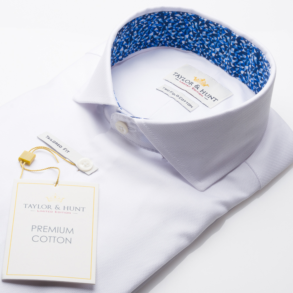 Taylor & Hunt Limited Edition Tailored Fit, White Oxford Shirt Taylor & Hunt Limited Edition Tailored Fit, White Oxford Shirt