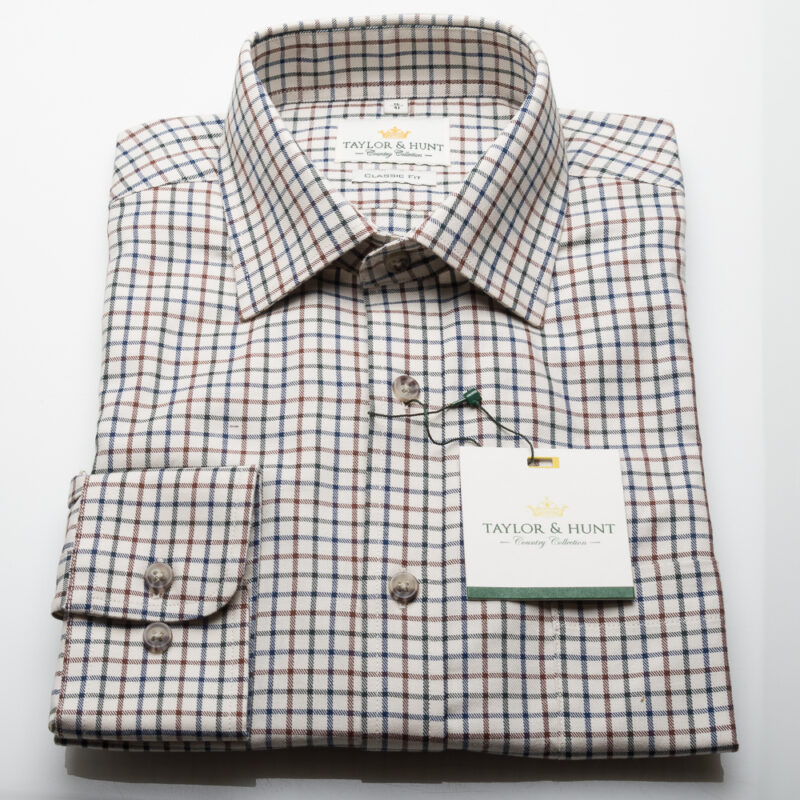 Tattersall Cream multi check