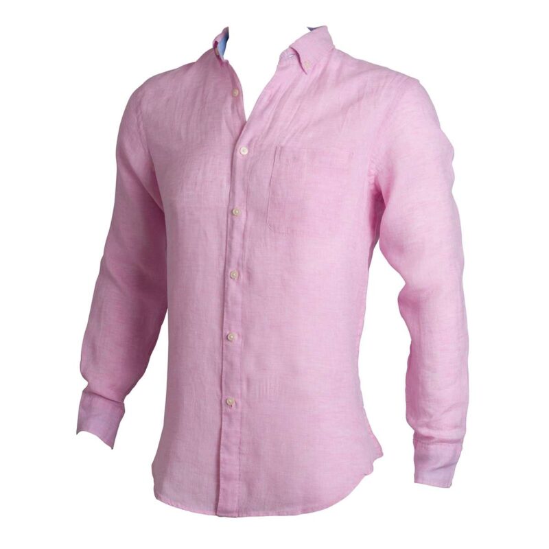 Taylor & Hunt Sky pink relaxed fit oxford casual long sleeve shirt