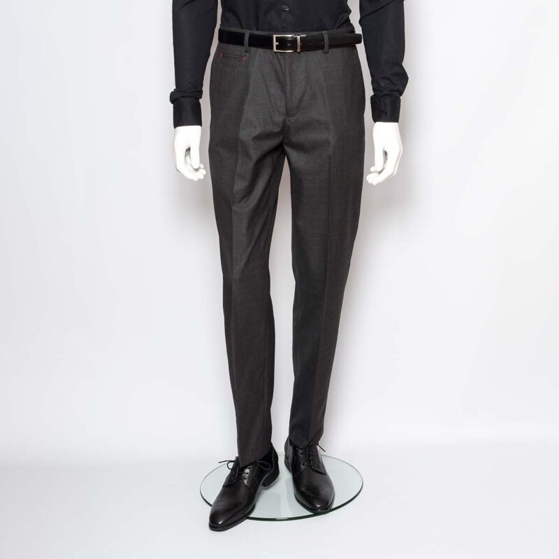 Taylor & Hunt Black Subtle Check Tailored fit Trouser with, side entry pockets a front ticket pocket and two back pockets - 825339029