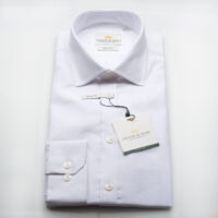 White Oxford Easy Iron Slim Fit with Single Mitred Cuff and Standard Point