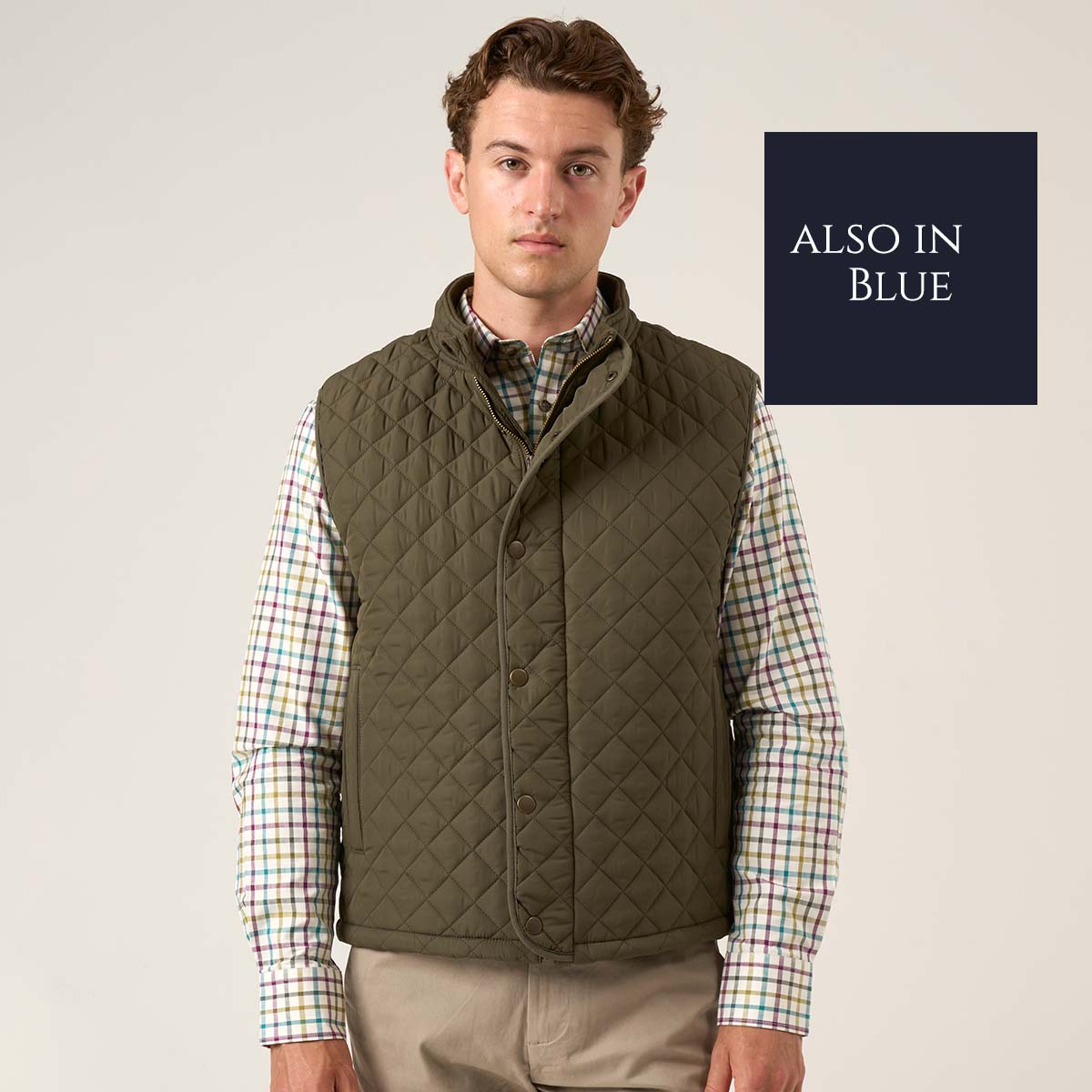 green-body-warmer-blue-swatch Taylor & Hunt Bodywarmer in Green